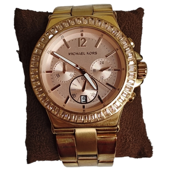 Michael Kors Accessories - Michael Kors Mk-5412 Rose Gold Stone Watch